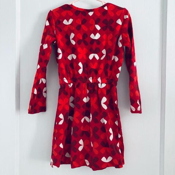 Hanna Andersson Dress Graphic Print Bold Flower Floral, Size 110cm, US 5, Red - Picture 5 of 5